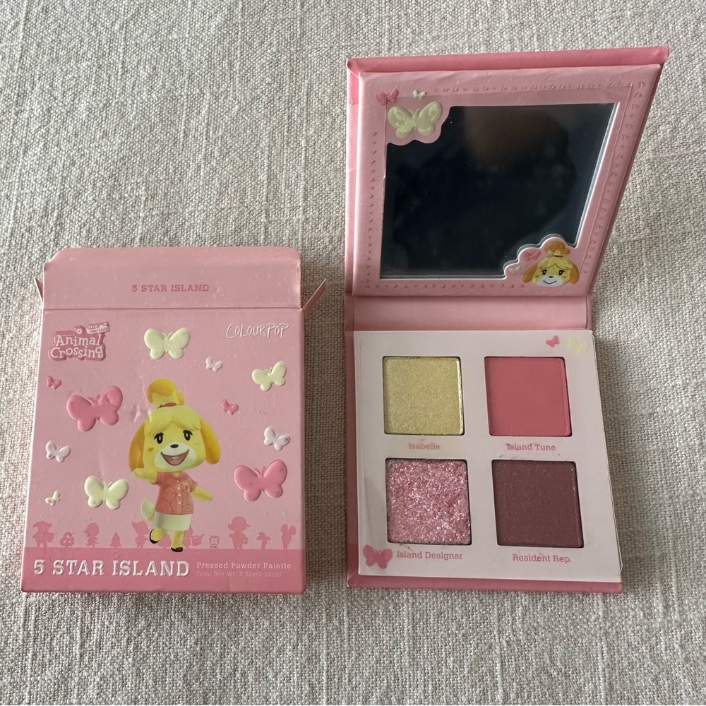 ColourPop x Animal Crossing eyeshadow palette